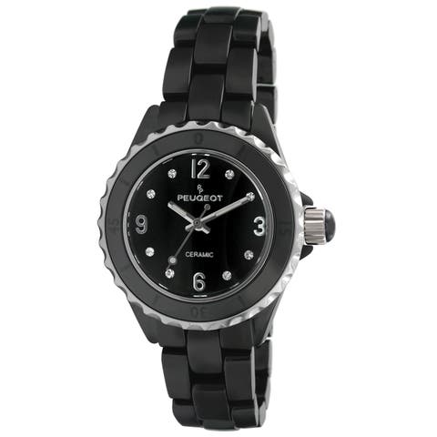 Sports Bezel Black Ceramic Watch- 36MM