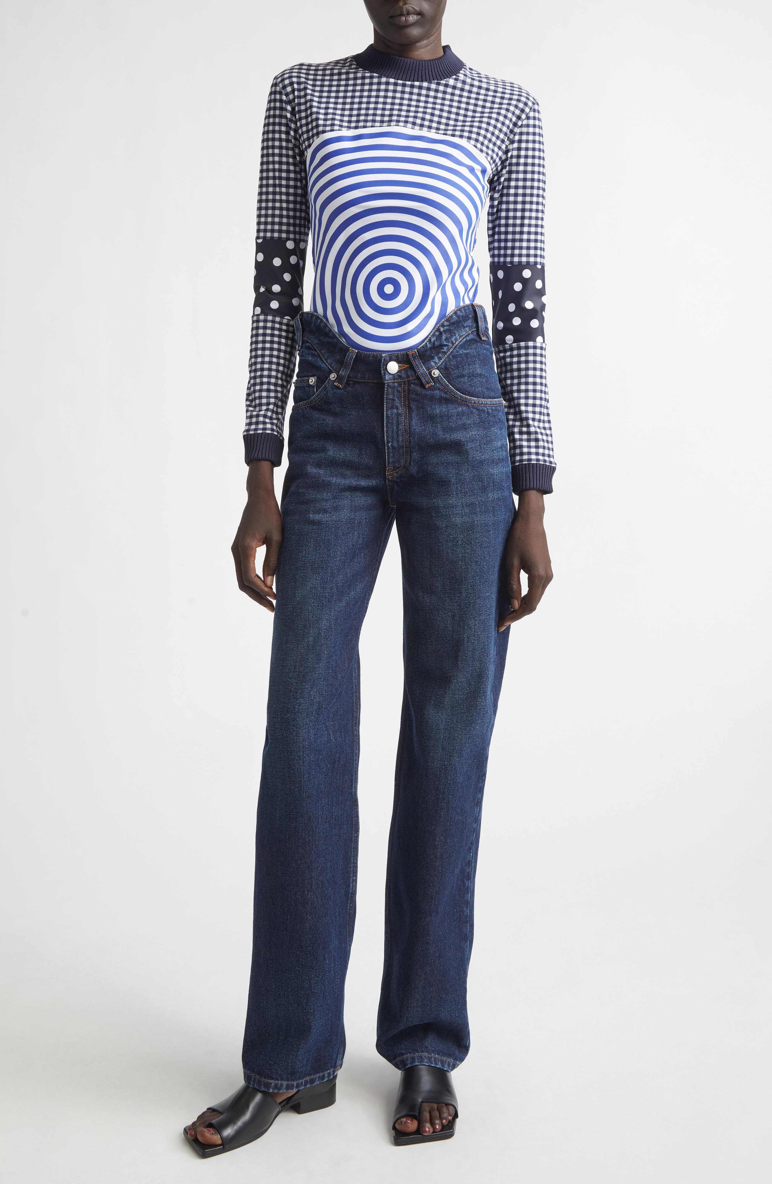 Curvy Waistband Straight Leg Jeans (Women) | Nordstrom