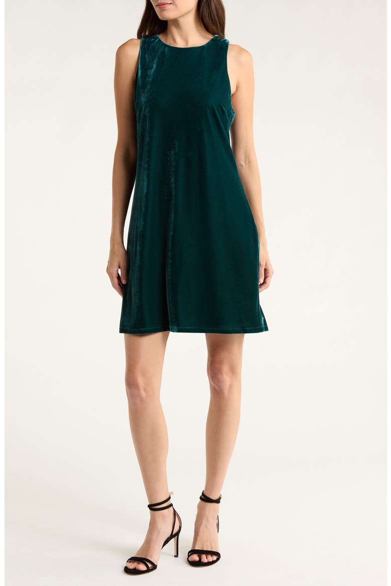 Jasmina Velvet Shift Dress, Main, color, DEEP TEAL