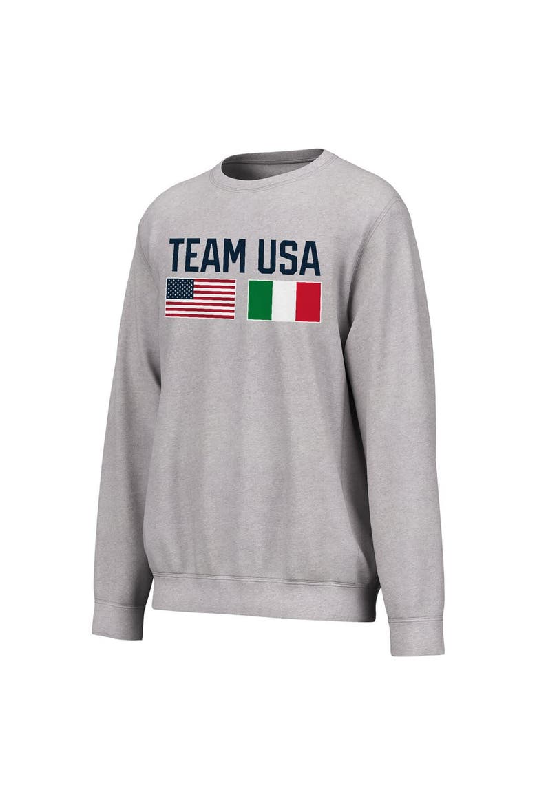 Men's Outerstuff Heather Gray Team USA Sweatshirt, Main, color, Heather Gray