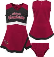 Outerstuff Girls Toddler Cardinal Arizona Cardinals Cheer Captain Dress with Bloomers