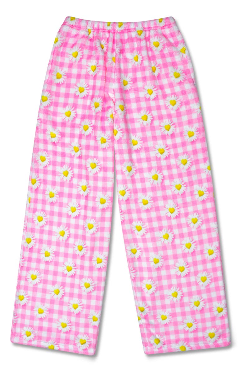 Iscream Kids' Daisy Love Plush Sleep Pants, Main, color, Pink Multi
