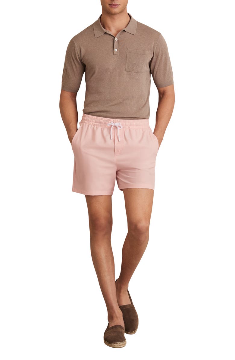 Reiss Cliff Swim Trunks, Alternate, color, Pink