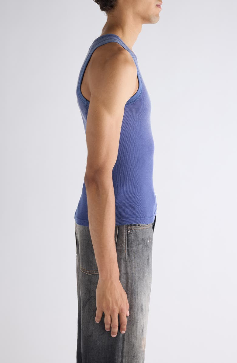 Acne Studios Eitch U Sunkissed Rib Tank Top, Alternate, color, Navy