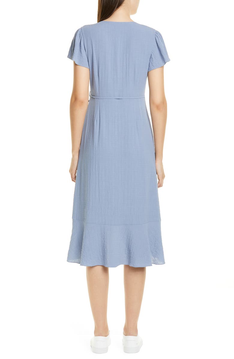Nordstrom Signature Flutter Sleeve Wrap Dress, Alternate, color,