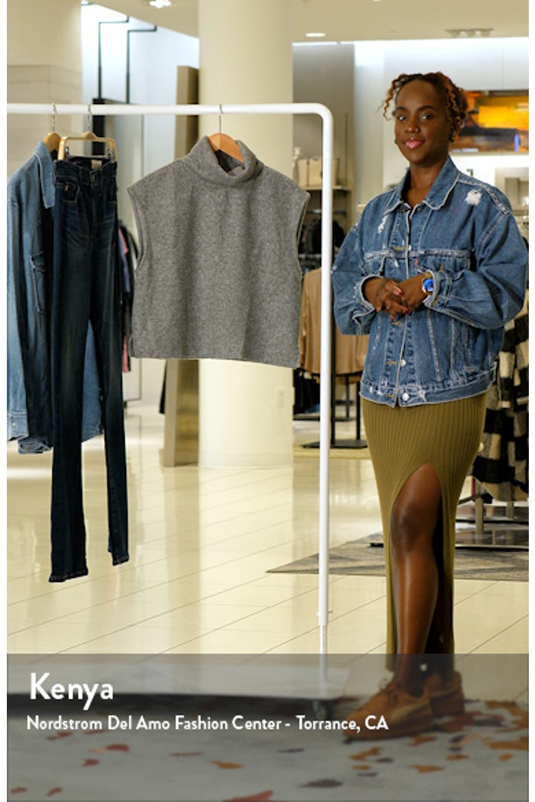 Blis Cap Sleeve Turtleneck Sweater video