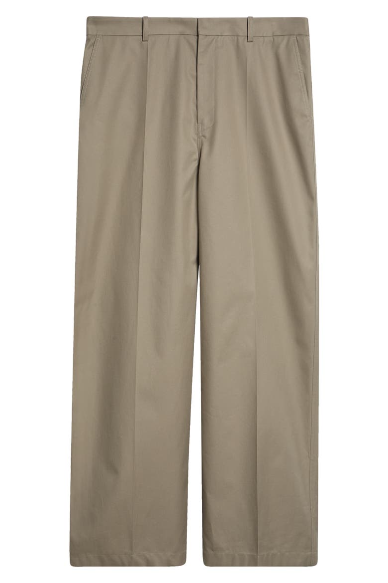 Oversize Cotton Twill Chinos, Alternate, color, BEIGE