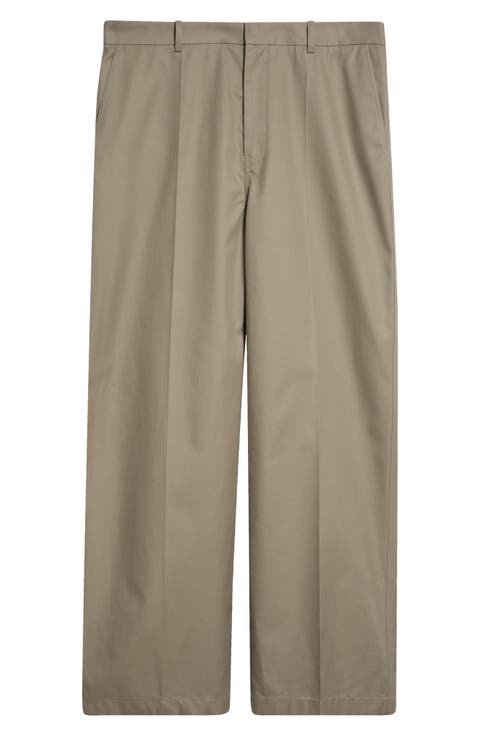 Oversize Cotton Twill Chinos