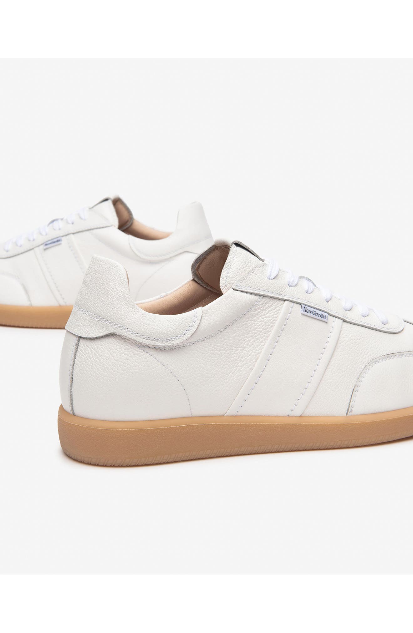 NeroGiardini Low Top Sneaker, Alternate, color, White