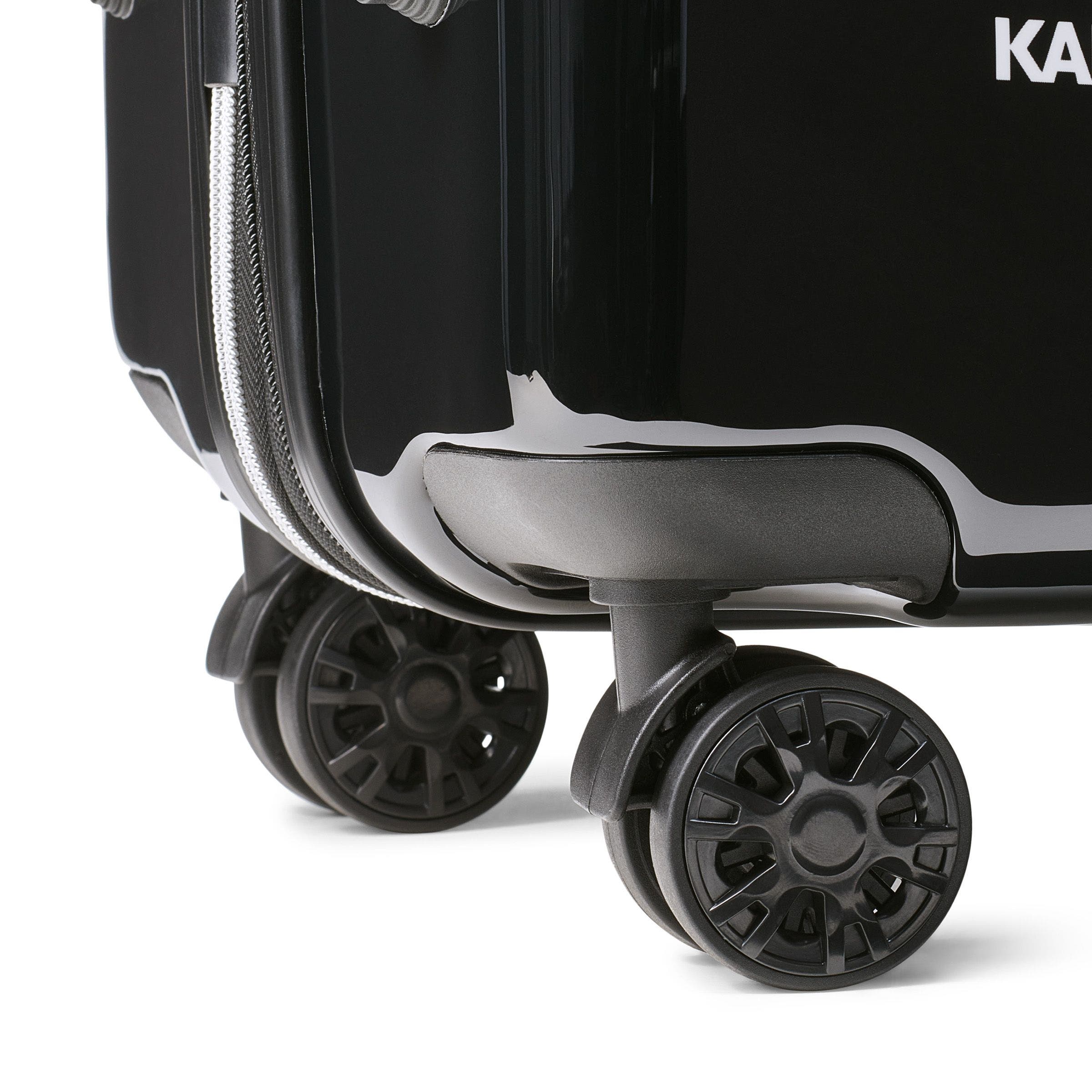 KARL LAGERFELD Up in Paris Upright Suitcase, Alternate, color, Black