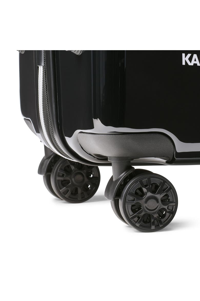 Up in Paris Upright Suitcase, Alternate, color, Black