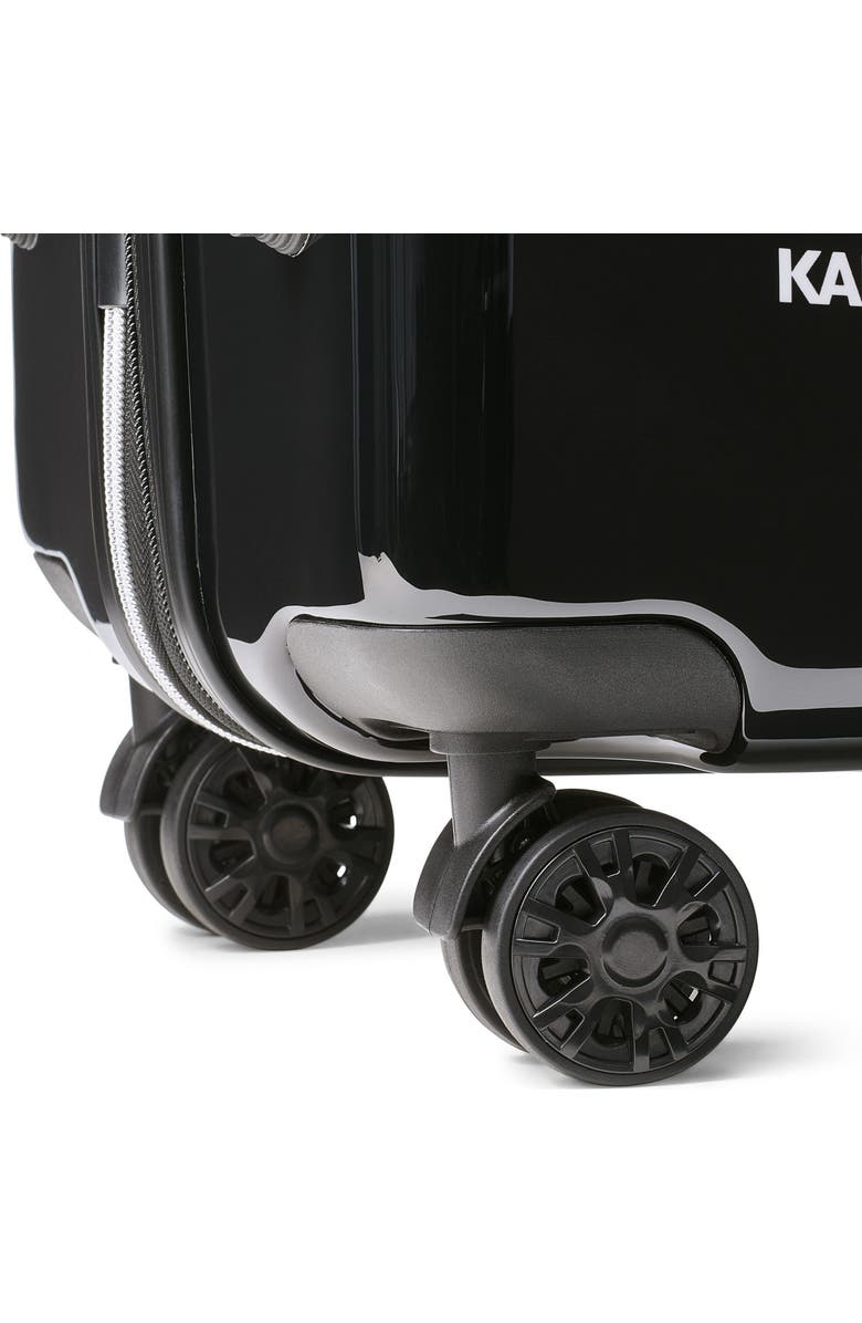KARL LAGERFELD Up in Paris Upright Suitcase, Alternate, color, Black