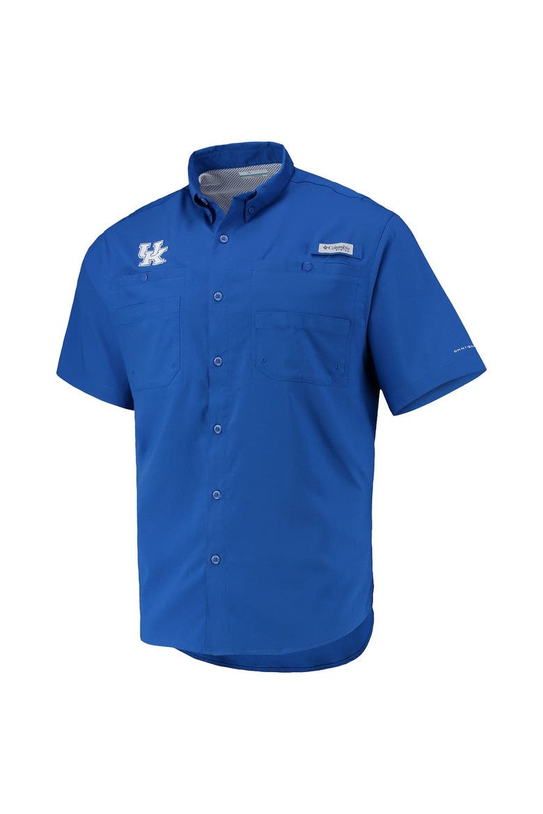 Men's Columbia Royal Kentucky Wildcats Tamiami Omni-Shade Button-Down Shirt, Alternate, color, Royal