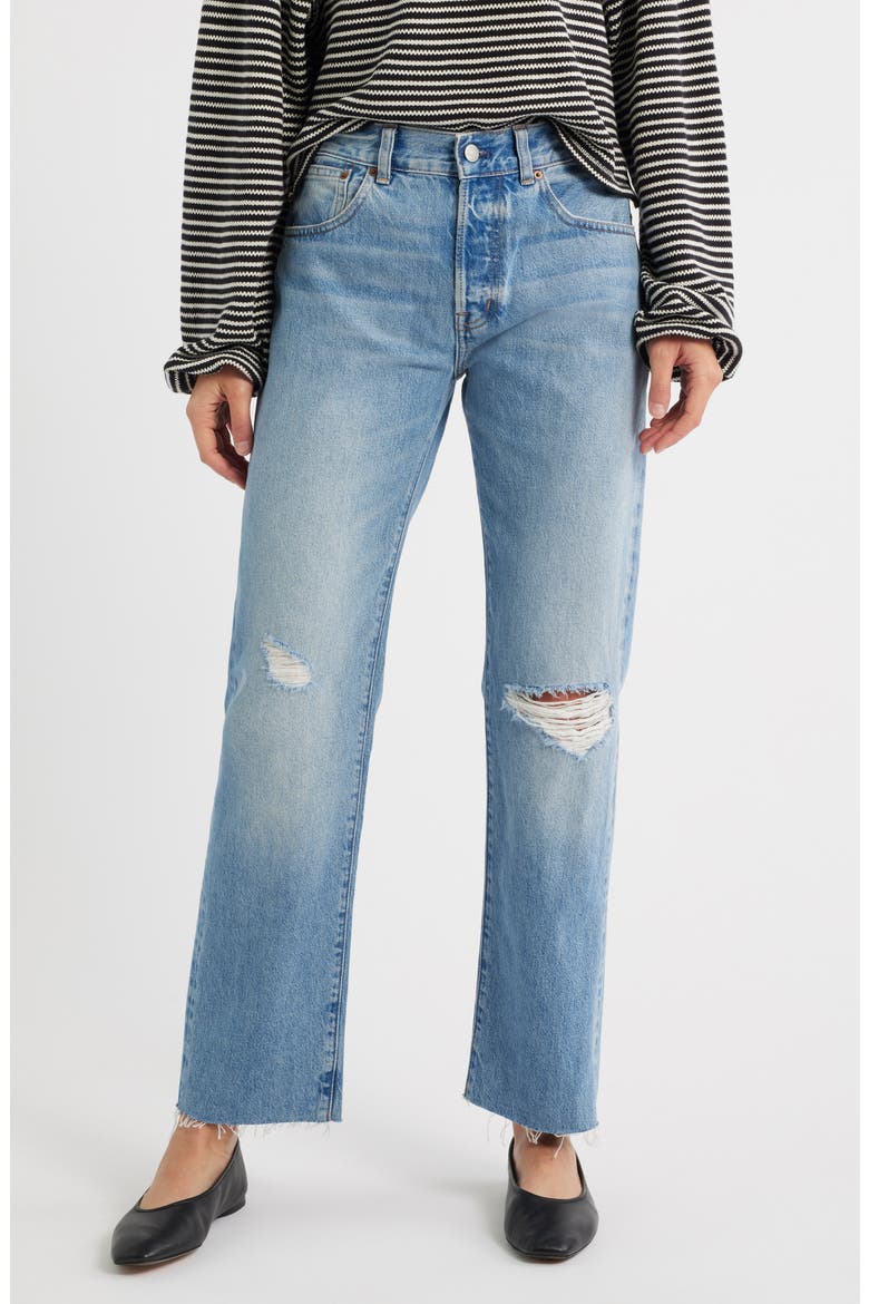 The Dean Easy Straight Jeans, Main, color, NICKELSVILLE WASH