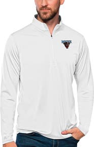 ANTIGUA Men's Antigua White Maine Black Bears Tribute Quarter-Zip Top
