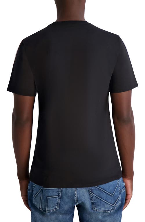 Karl Lagerfeld Paris Outline Karl Amour Cotton Graphic T-shirt In Black
