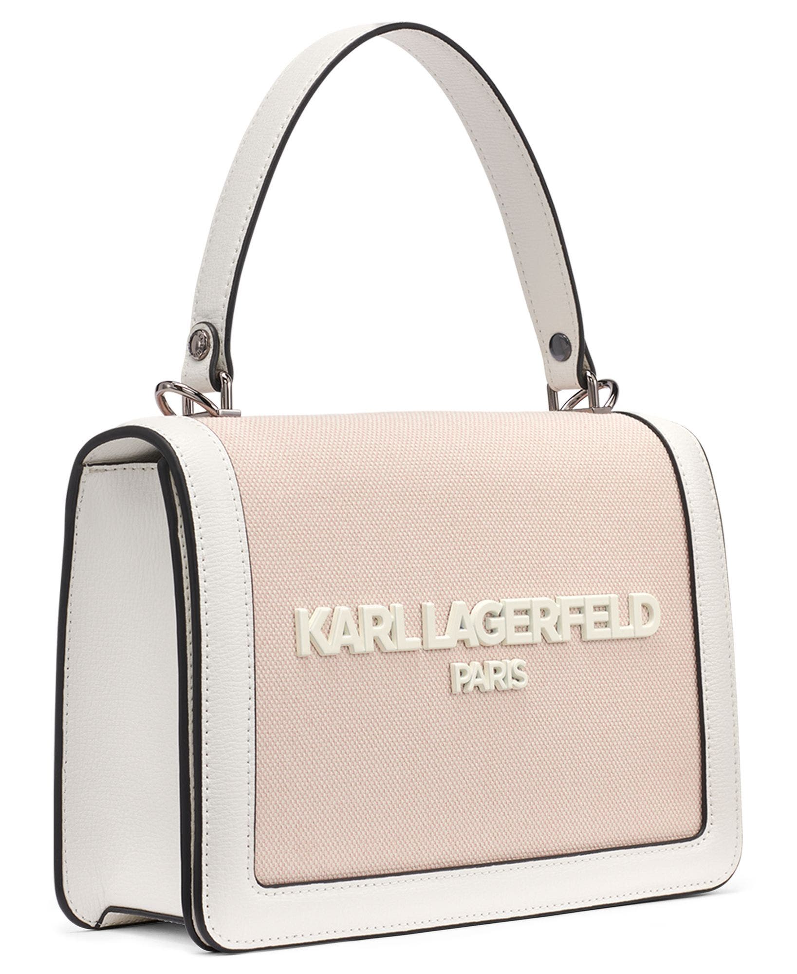Simione Canvas Satchel, Alternate, color, Pink/Canvas