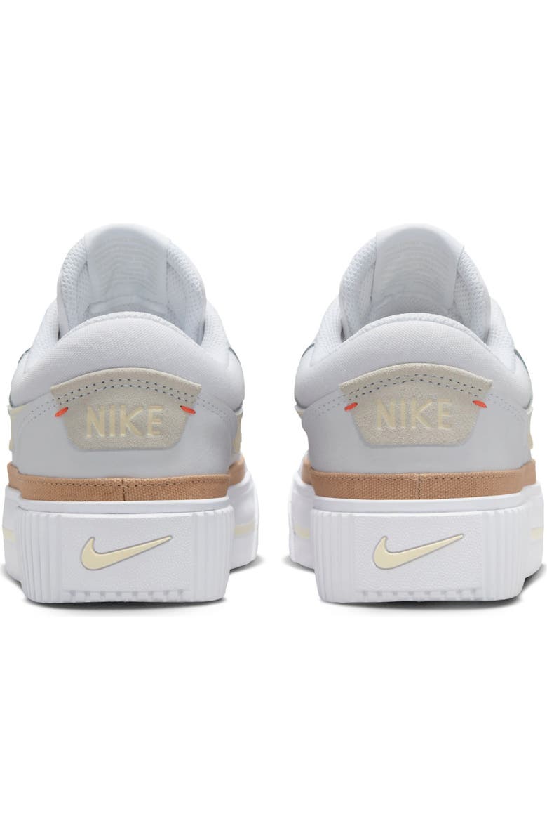 Nike Court Legacy Lift Platform Sneaker, Alternate, color, White/ Milk/ Crimson