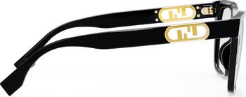 Maxi Fendi O'Lock 55mm Square Glasses
