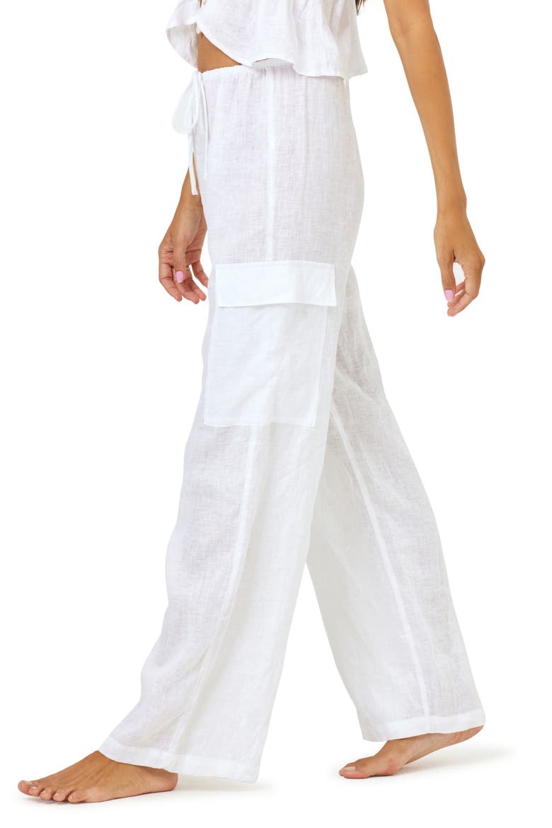 Sundown Cargo Pants, Alternate, color, WHITE