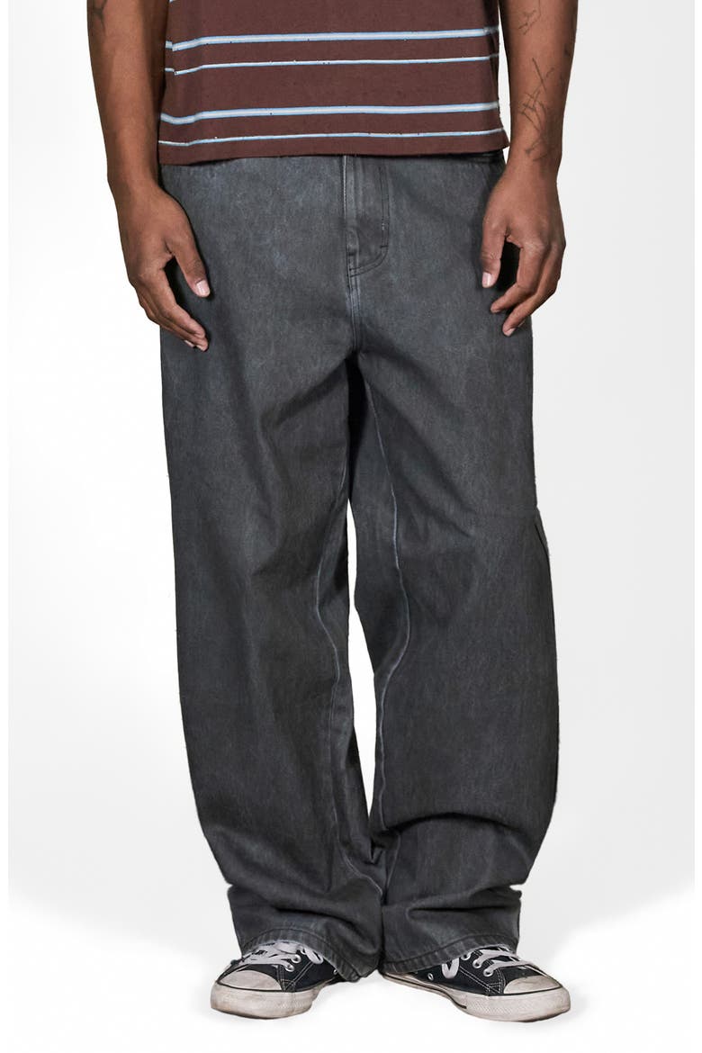 Spray Formula Baggy Jeans, Main, color, BLACK