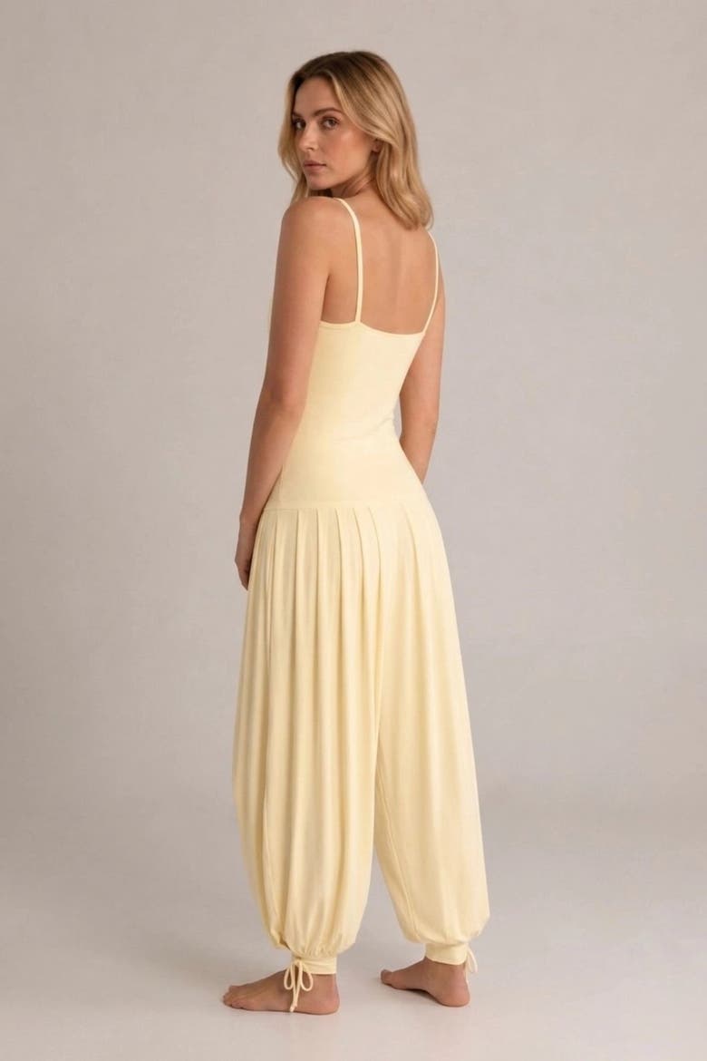Shine Yoga Jumpsuit, Alternate, color, Butter Yellow