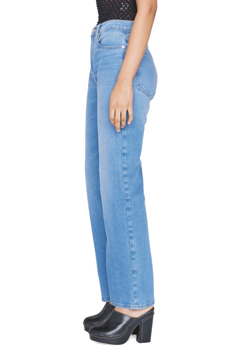 Le Jane High Waist Ankle Straight Leg Jeans, Alternate, color, DEEPWATER