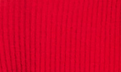 Karen Kane Rib Draped Open Front Cardigan In Red
