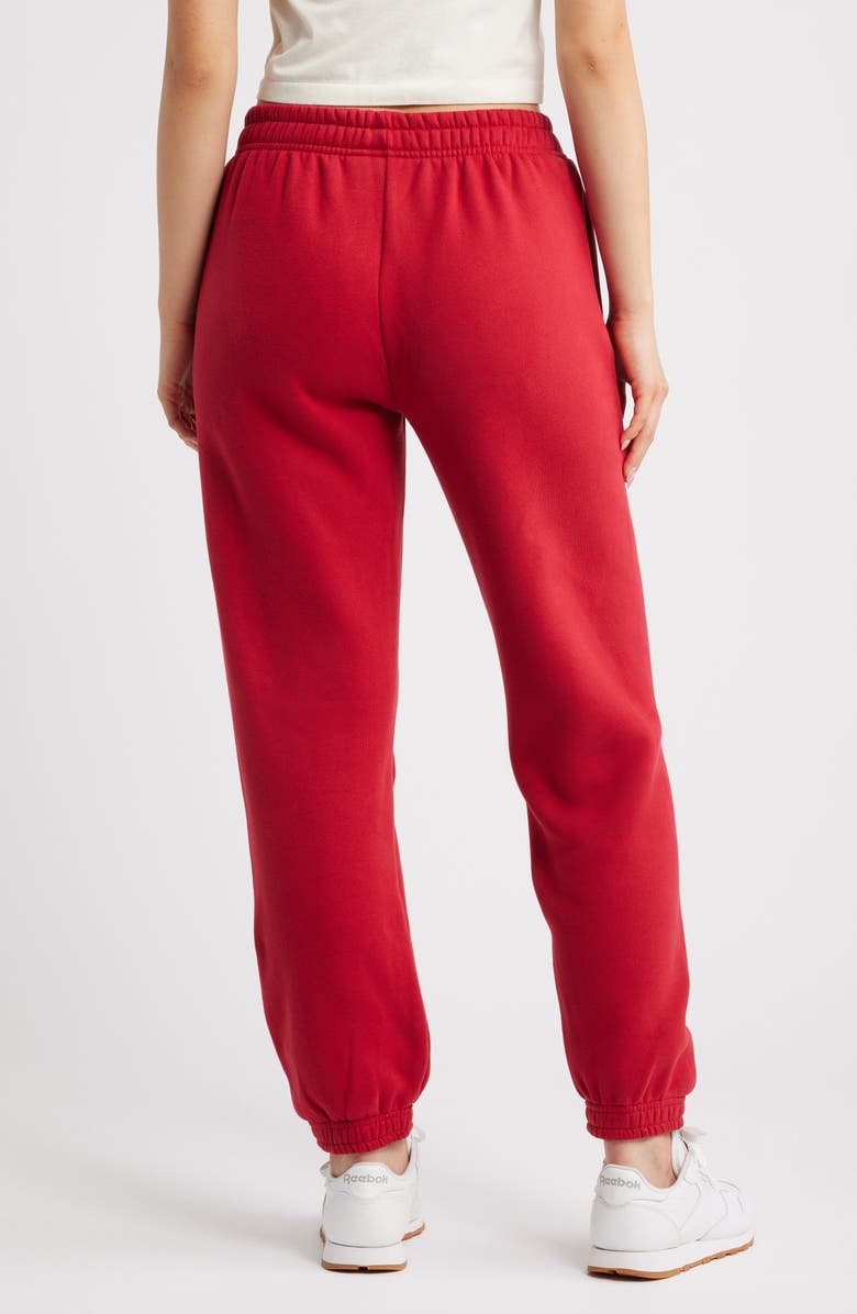 HAPPY CAMP3R Puff Series Core Logo Cotton Blend Joggers, Alternate, color, Pomegranate Red