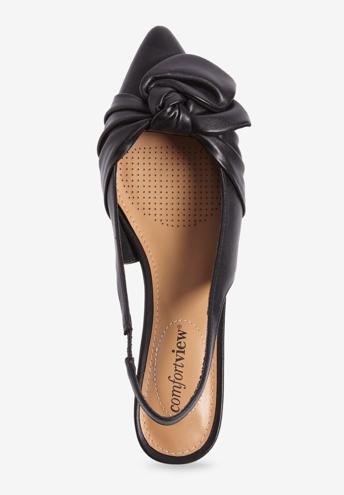 Comfortview The Tia Slingback, Alternate, color, Black