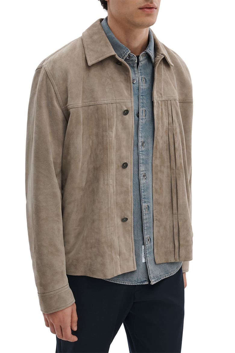 Dwight Goatskin Suede Jacket, Alternate, color, MINK