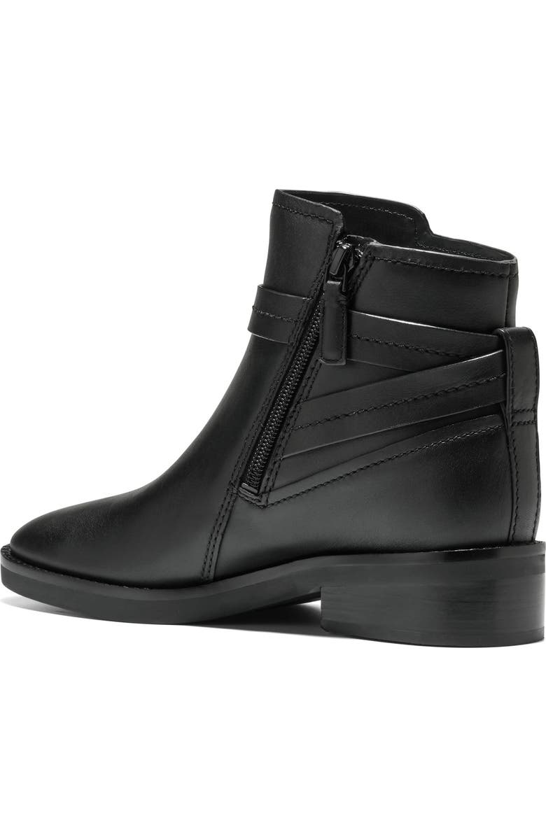 Cole Haan Rosalyn Waterproof Ankle Strap Bootie, Alternate, color, Black Leather