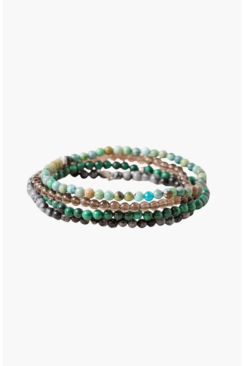 Scorpio Bracelet Set, Main, color, Green / Brown / Gray