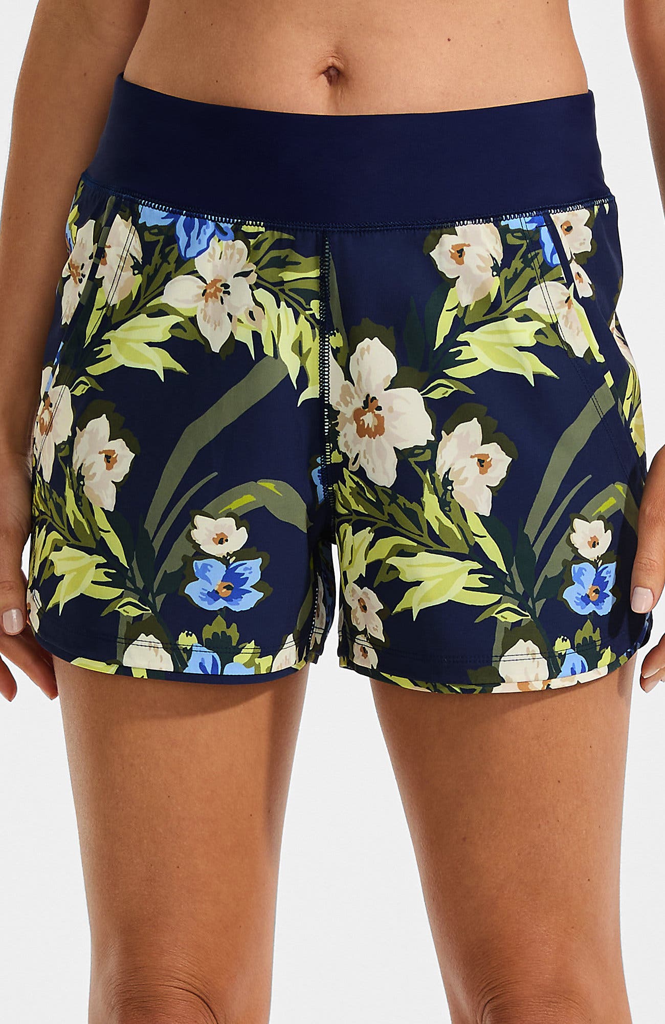 Deep Sea/Blue Floral Tropic