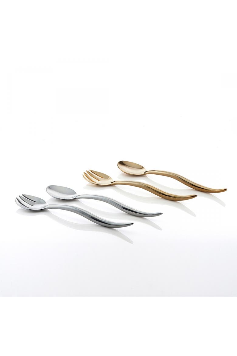 Toro Serving Set, Alternate, color, Silver