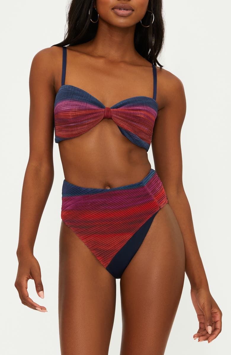 Beach Riot Paula Knot Front Bikini Top, Alternate, color, Sorbet Sea
