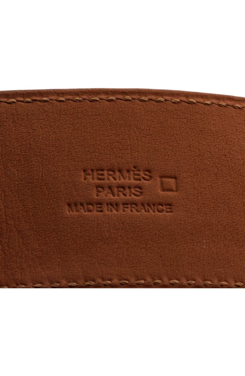 Pre-Owned Hermes Kelly Dog Bracelet Alligator, Alternate, color, Orange