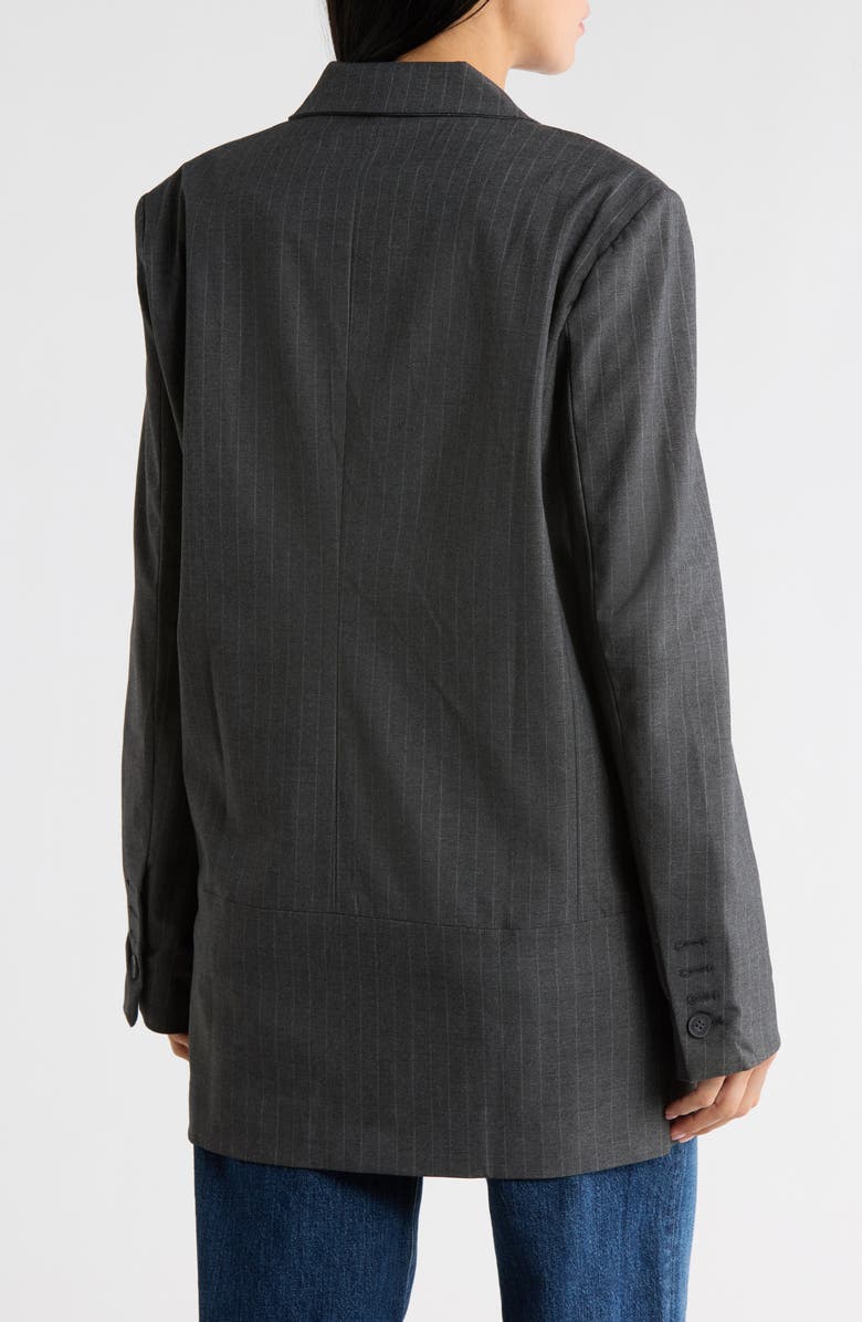 JACQUIE THE LABEL Presley Double Breasted Suit Jacket, Alternate, color, Grey