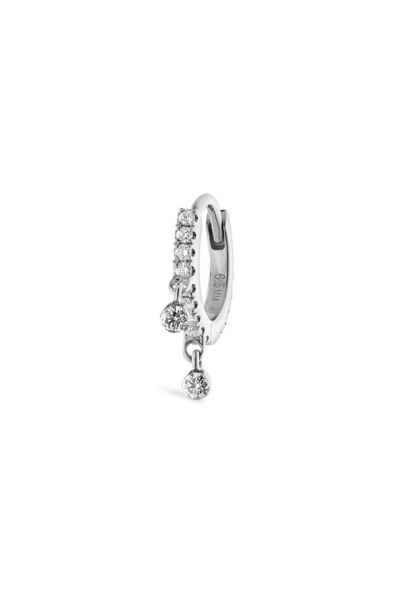 Double Dangle Diamond Eternity Clicker, Main, color, WHITE GOLD