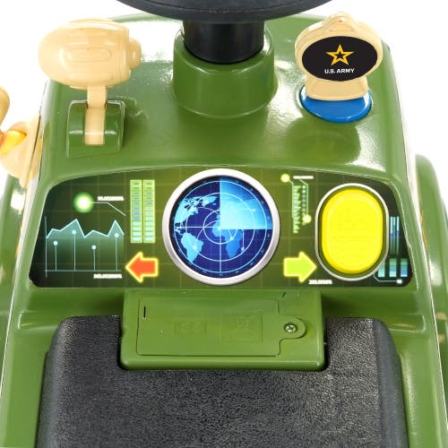 Kiddieland Lights N' Sounds Activity Truck U.s. Army, Foottofloor Rideon