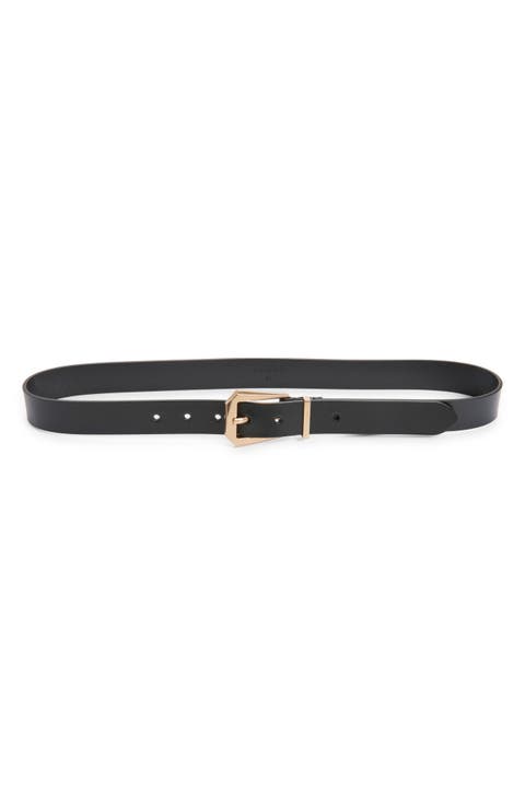 Western Hex Leather Belt
