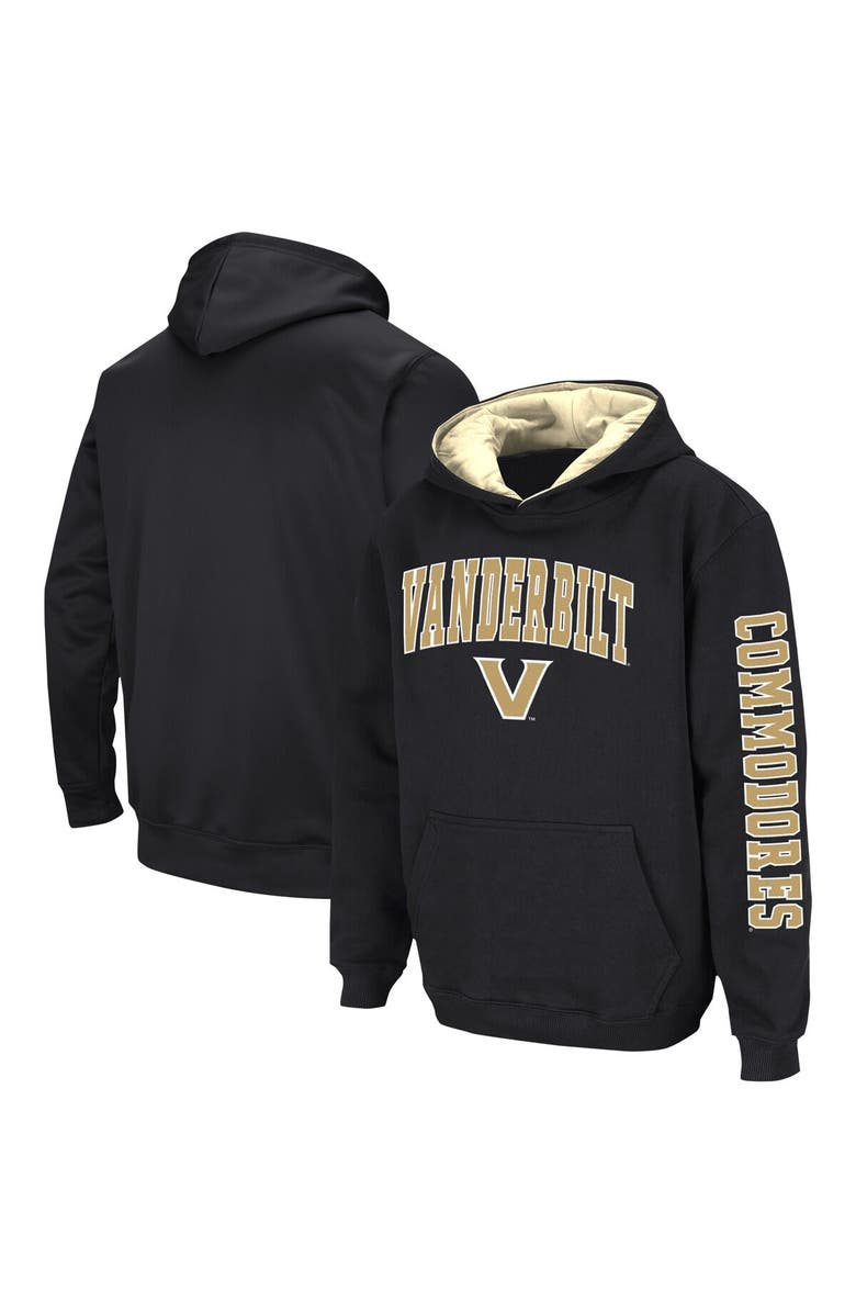 COLOSSEUM Youth Colosseum Black Vanderbilt Commodores 2-Hit Pullover Hoodie, Main, color, Black