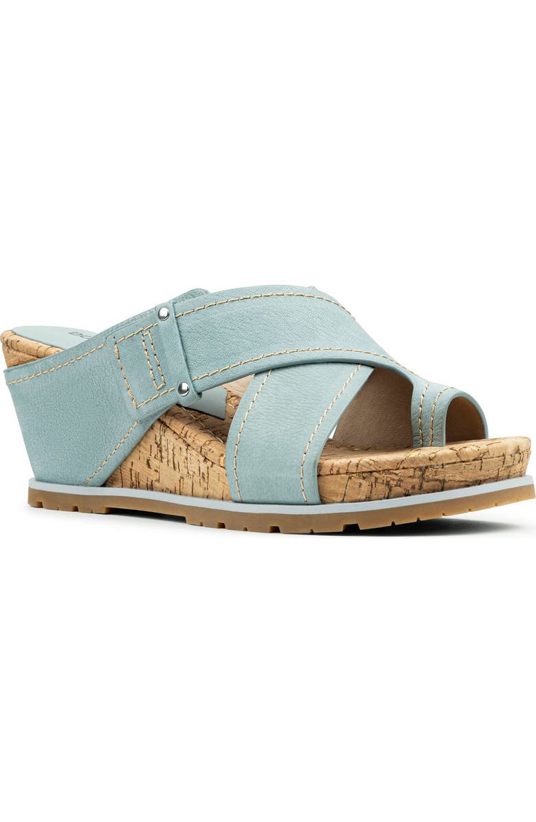 Donald Pliner Irini Platform Wedge Sandal, Main, color, Light Blue