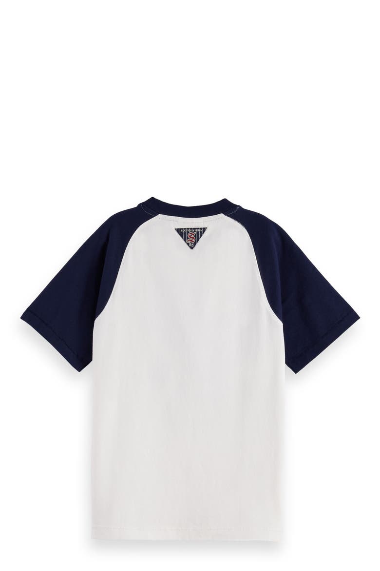Kids' Baseball Colorblock Organic Cotton Graphic T-Shirt, Alternate, color, NAVY/ WHITE
