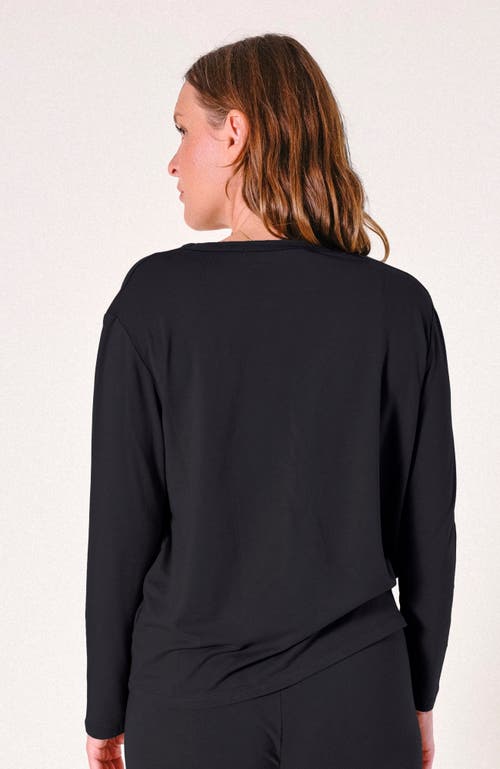 Poplinen Plus Toni Pj Shirt In Black