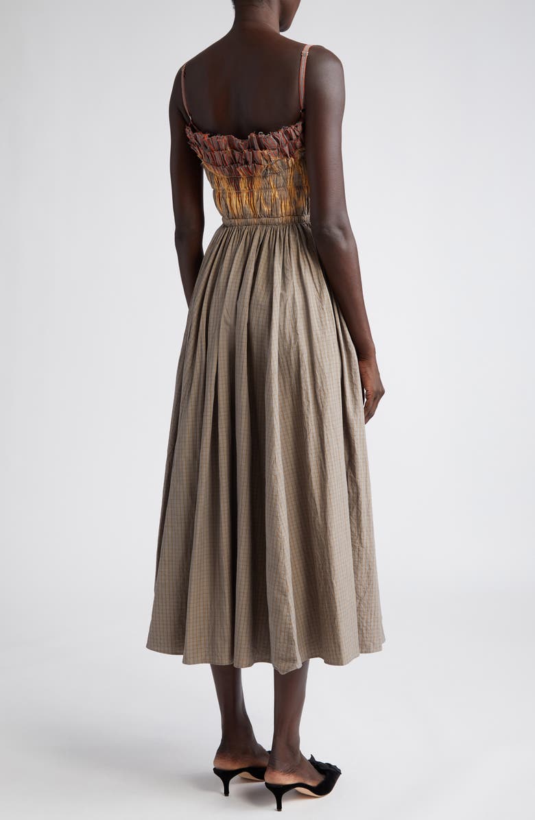 Altuzarra Brigitte Dip Dyed Ruffle Cotton Dress, Alternate, color, 