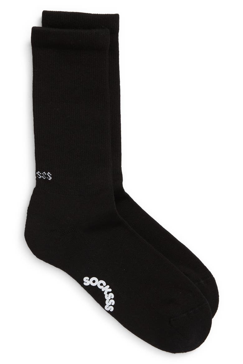 Gender Inclusive Solid Tennis Socks, Main, color, SOLAR ECLIPSE