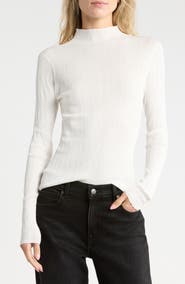 A.L.C. Hugh Mock Neck Rib Sweater