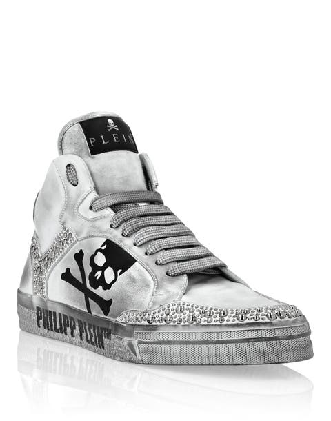 Nappa Leather Hi-Top Sneakers Studs Retrokickz Tm Unisex