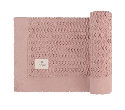 Looms Wave Collection - Knit Pointelle Blanket
